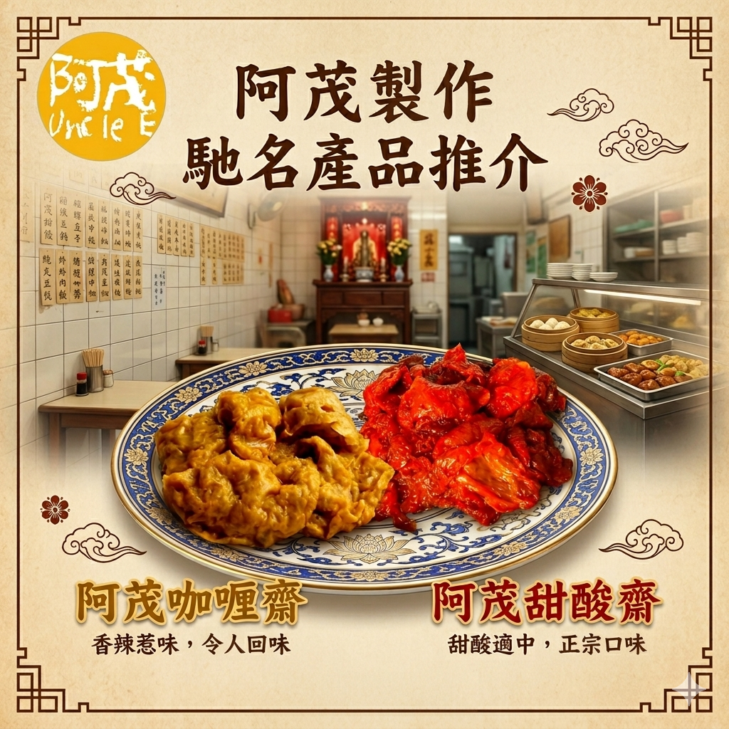 阿茂咖哩齋(120g) - Curry Wheat Gluten Puffs