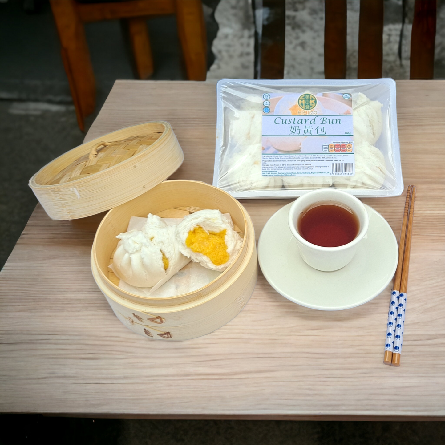 奶黃包 (6個) - Custard Bun (6 Pieces)