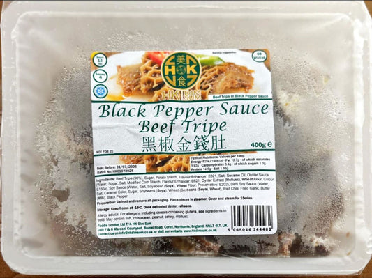 黑椒金錢肚 - Black Pepper Sauce Beef Trip (400g)